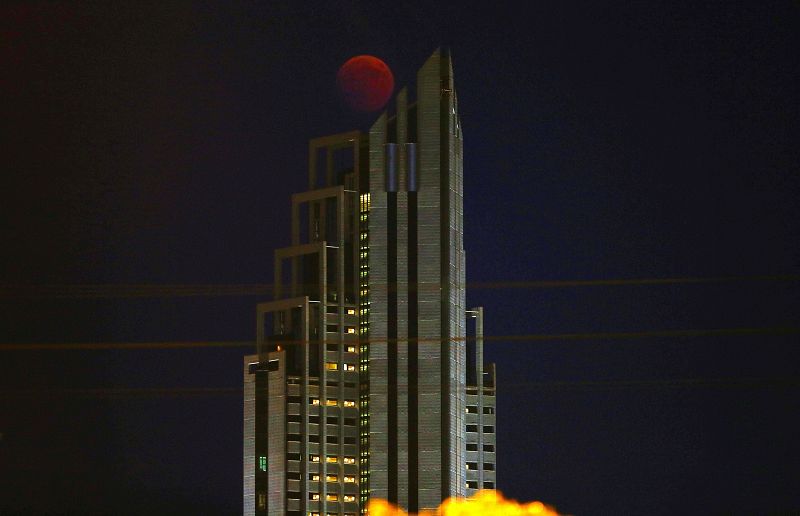 Eclipse de Luna en Benidorm