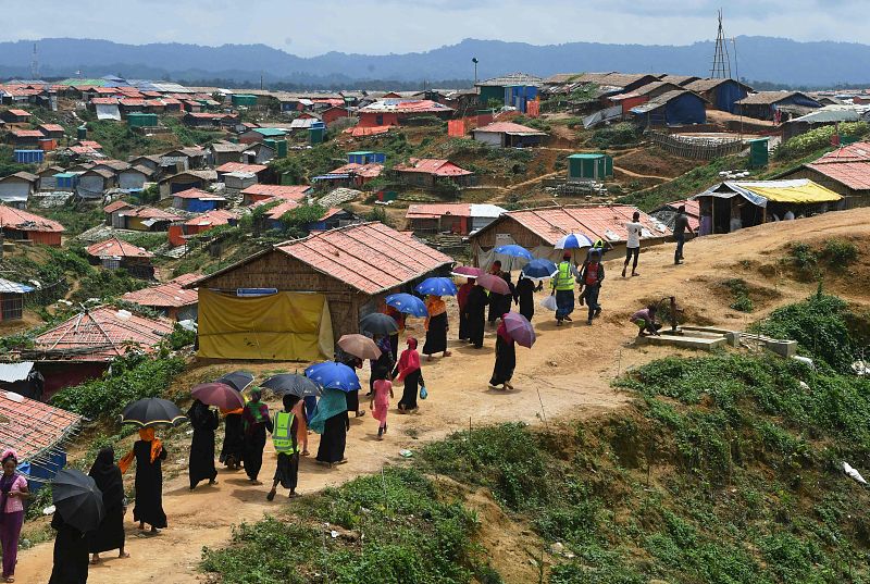 Refugiados en el campamento de Ukhia