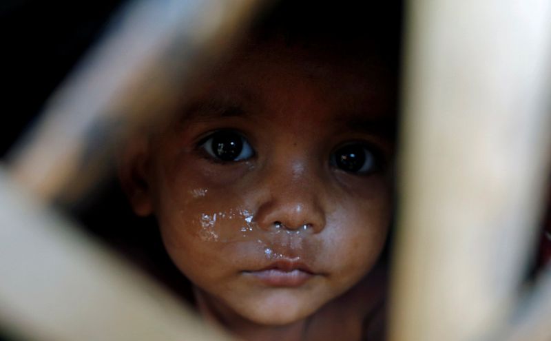 Un niño rohinyá fotografiado en Teknuf