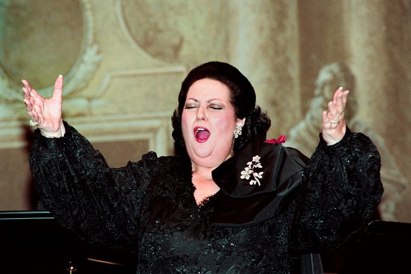 Montserrat Caballé, durante su actuación en la Ópera Garnier de Paris para celebrar su 60 cumpleaños el pasado 14 de abril de 1993