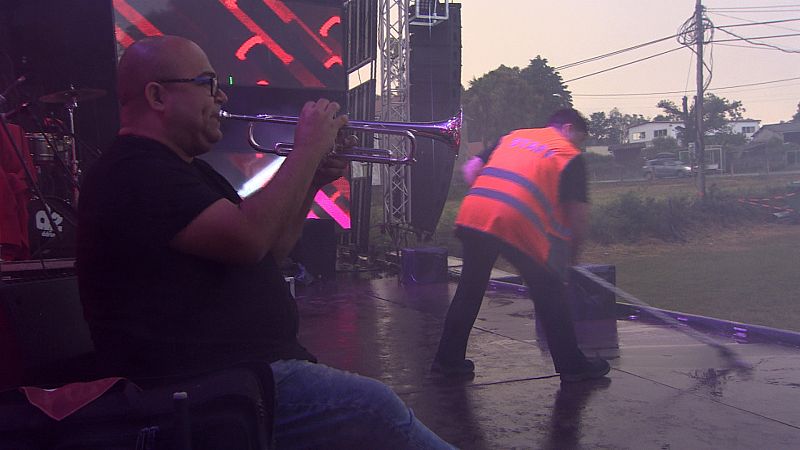 Ensayando tras la tormenta en Présaras