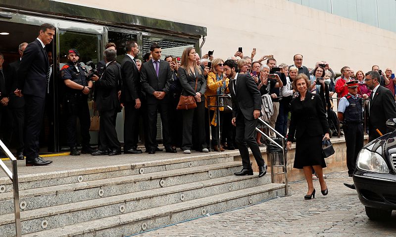 La reina Sofía, en el funeral de Montserrat Caballé