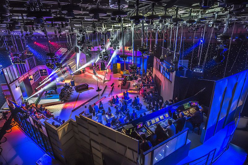 El renovado Estudio 1 preparando la gala de nochevieja 2018