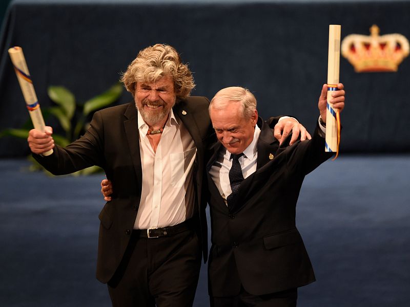 Reinhold Messner y Krzysztof Wielicki, premio Princesa de Asturias de los Deportes 2018.