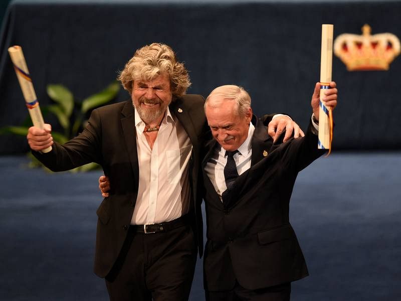 Reinhold Messner y Krzysztof Wielicki, premio Princesa de Asturias de los Deportes 2018.