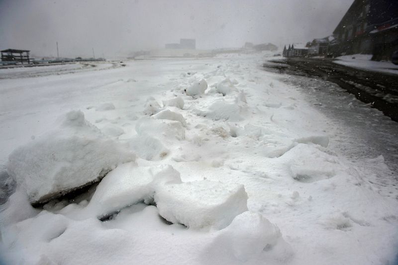 Vista de la estación de esquí de Alto Campo en la localidad cántabra de Brañavieja