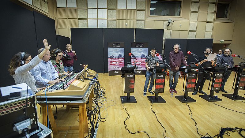 Otro momento del ensayo de 'A sangre fría'.