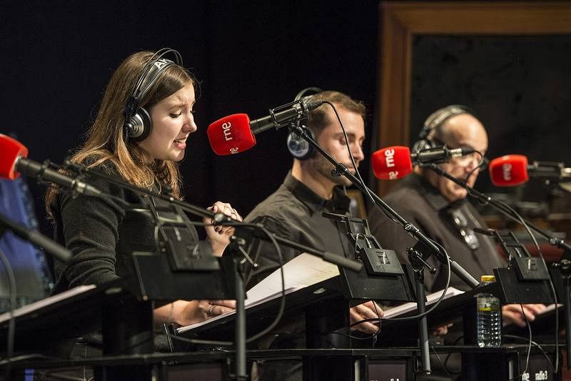 Adriana Jordán, Rodri Martín y Pedro Muñoz, en un momento de la representación.