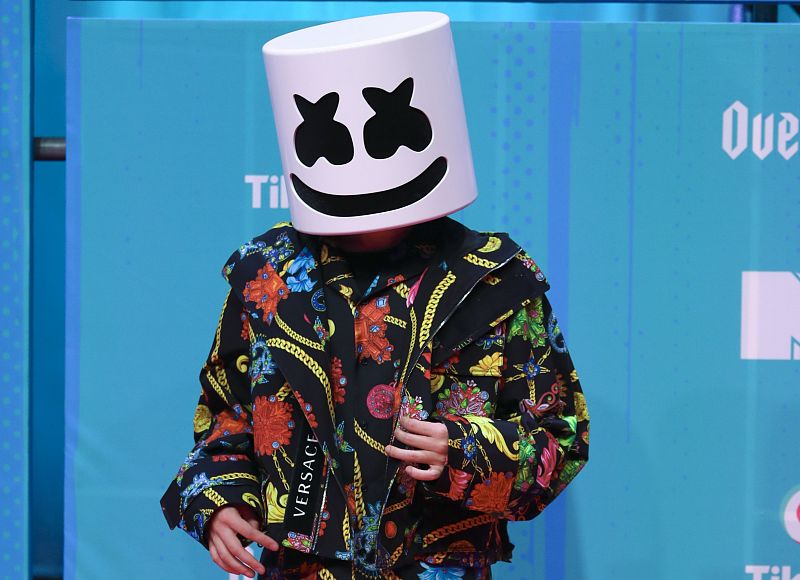 Marshmello sobre la alfombra roja