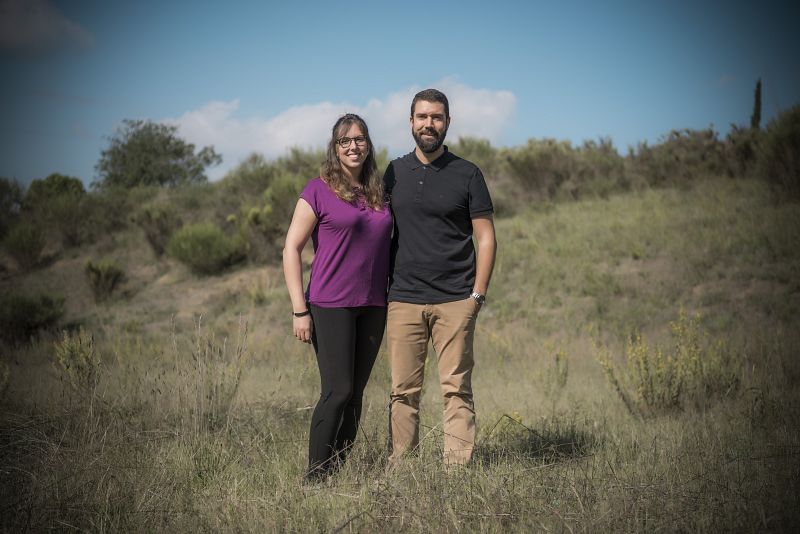 Sofía Sorio y Andrés de Juan, empresa dron Octocamvision