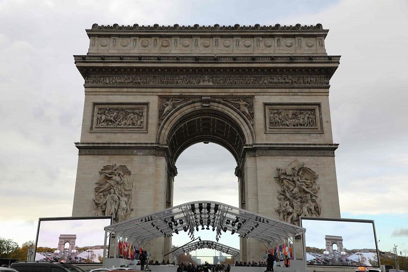 El Arco del Triunfo será el escenario central de los actos del centenario del fin de la I Guerra Mundial
