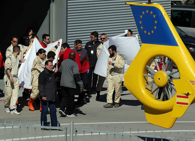 ALONSO SUFRE UN ACCIDENTE EN LOS ENTRENAMIENTOS DE MONTMELÓ