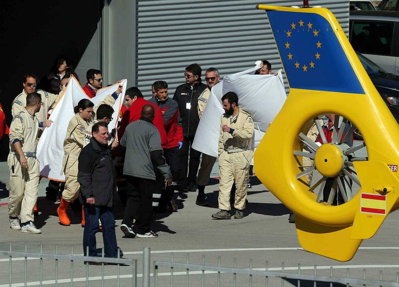 ALONSO SUFRE UN ACCIDENTE EN LOS ENTRENAMIENTOS DE MONTMELÓ