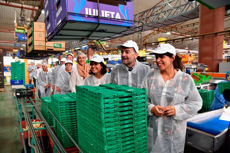 Elecciones andaluzas 2018: Teresa Rodríguez y Antonio Maíllo, en El Ejido (Almería)