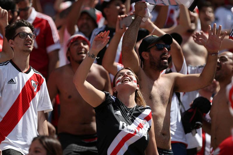 La afición de River, antes del partido