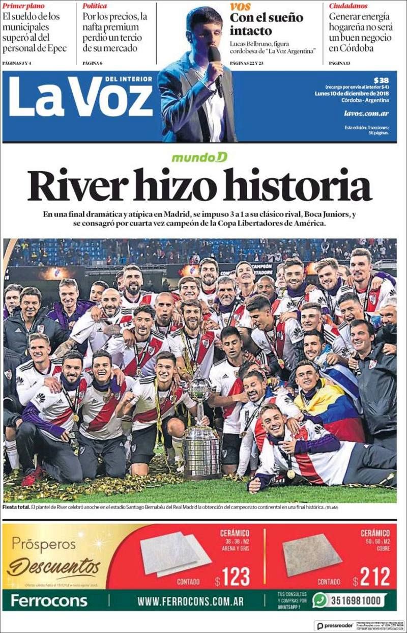 Portada La Voz