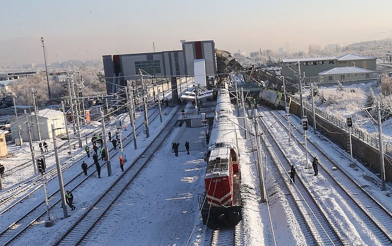 Accidente ferroviario en Ankara