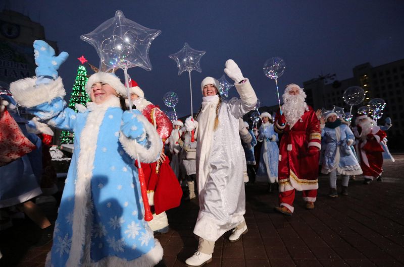 Desfile de Navidad en Bielorrusia