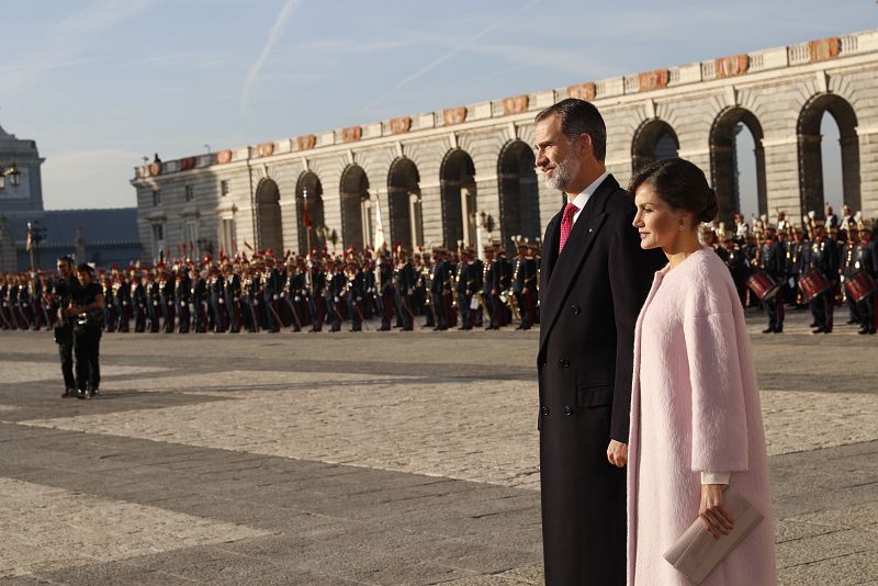 Los reyes reciben al presidente chino