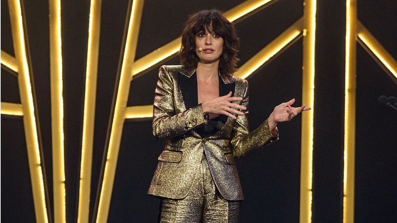 La actriz Paz Vega durante la gala de los Premios Feroz 2019, celebrada en Bilbao.