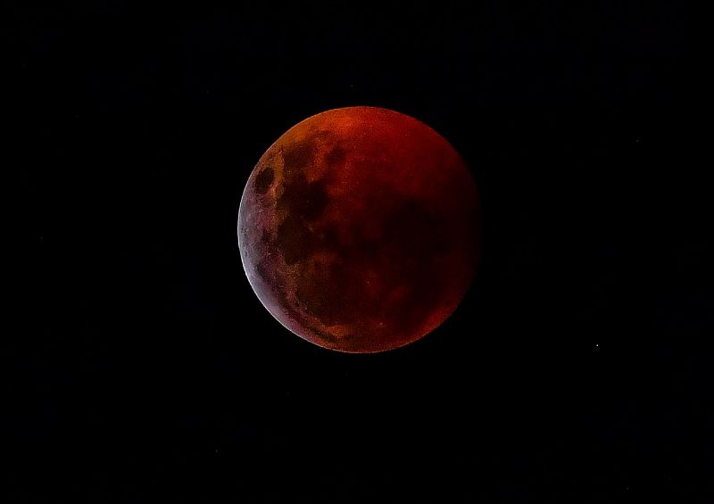 La "Luna de Sangre", vista desde Panamá