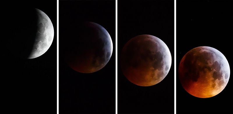Lunar eclipse in Switzerland