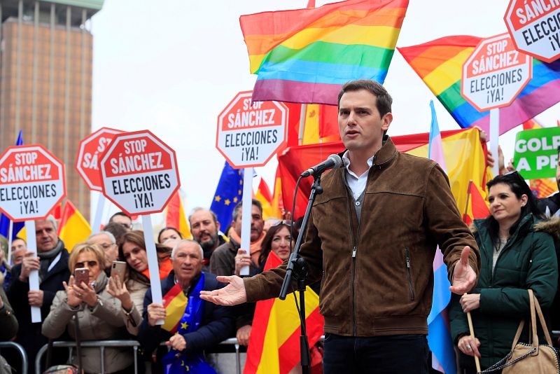 Concentración en la plaza de Colón de Madrid