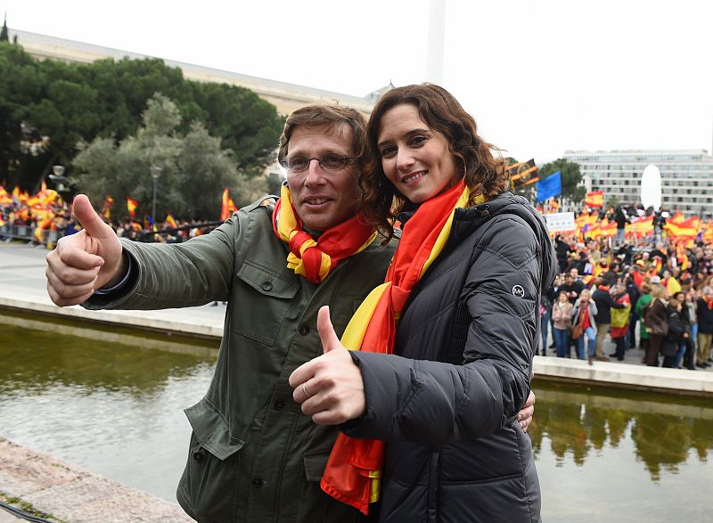 Concentración en la plaza de Colón de Madrid