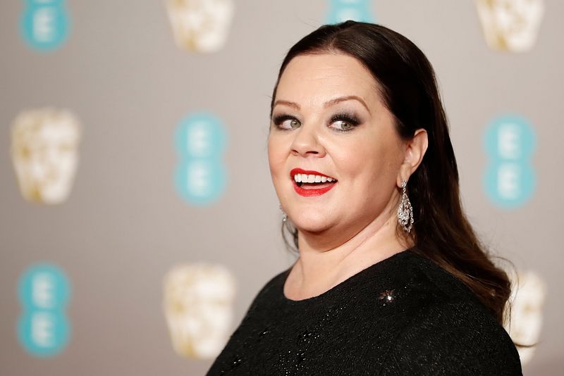 La actriz Melissa McCarthy llega a la ceremonia de entrega de los premios Bafta