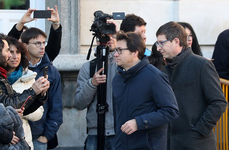 El exconseller de Justicia Carles Mundó, a su llegada al Tribunal Supremo