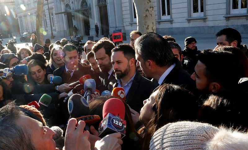 Declaraciones de Santiago Abascal, líder de Vox, que ejerce la acusación popular