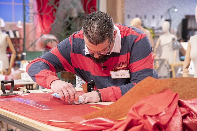 Sergio, aprendiz del programa, durante la prueba.