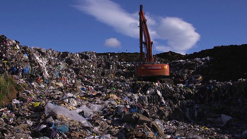 Montaña de desechos