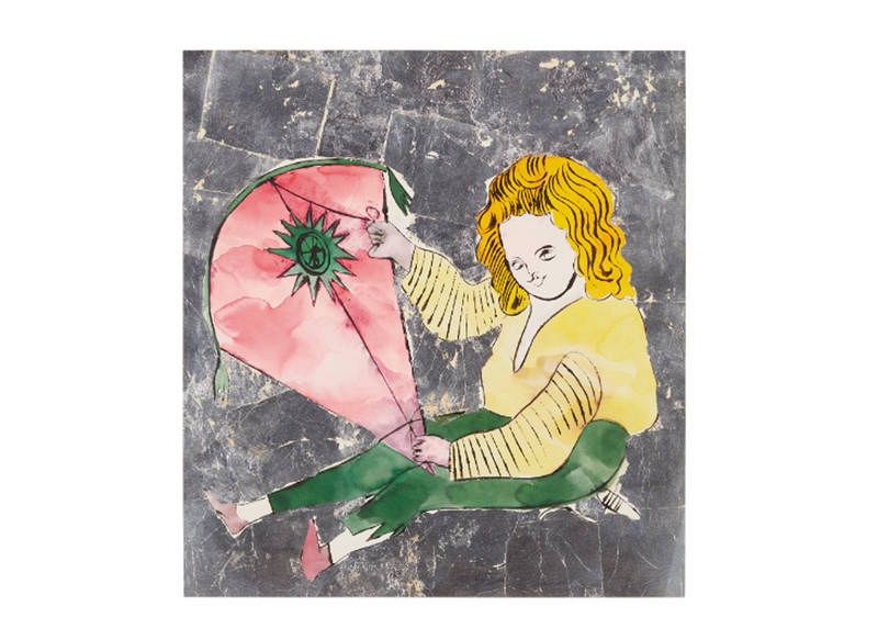 Niña con una cometa