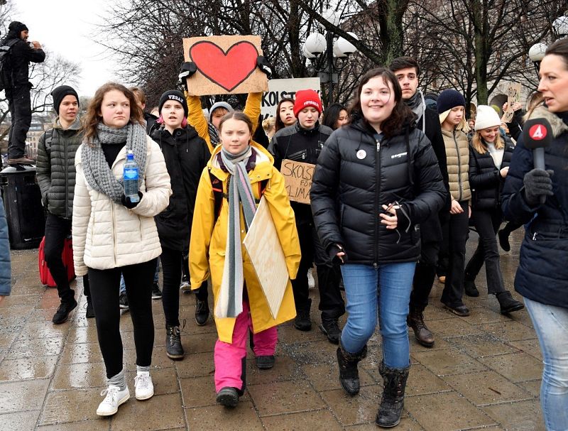 La heroína del clima: la sueca Greta Thunberg