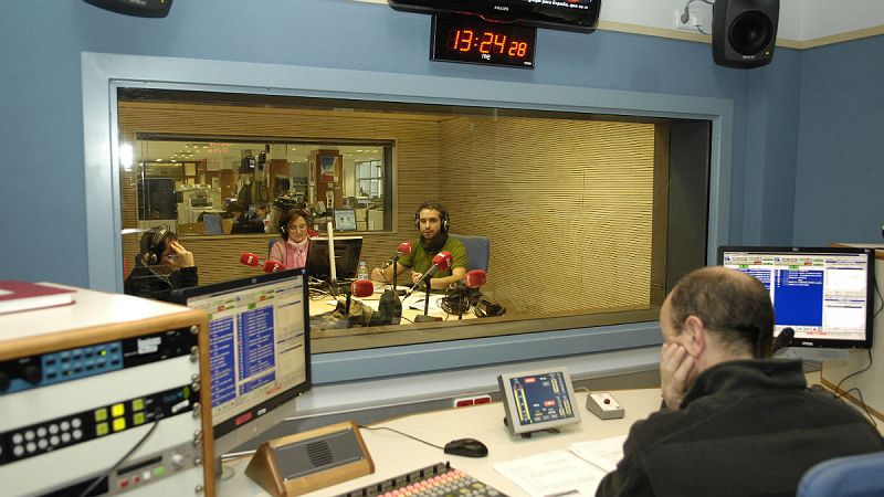 El estudio de Radio 5