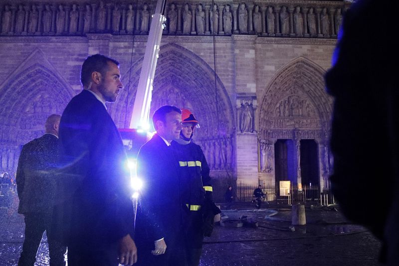 Incendio en la catedral de Notre Dame de París