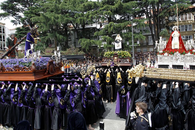 La procesión del Santo Encuentro en Ferrol