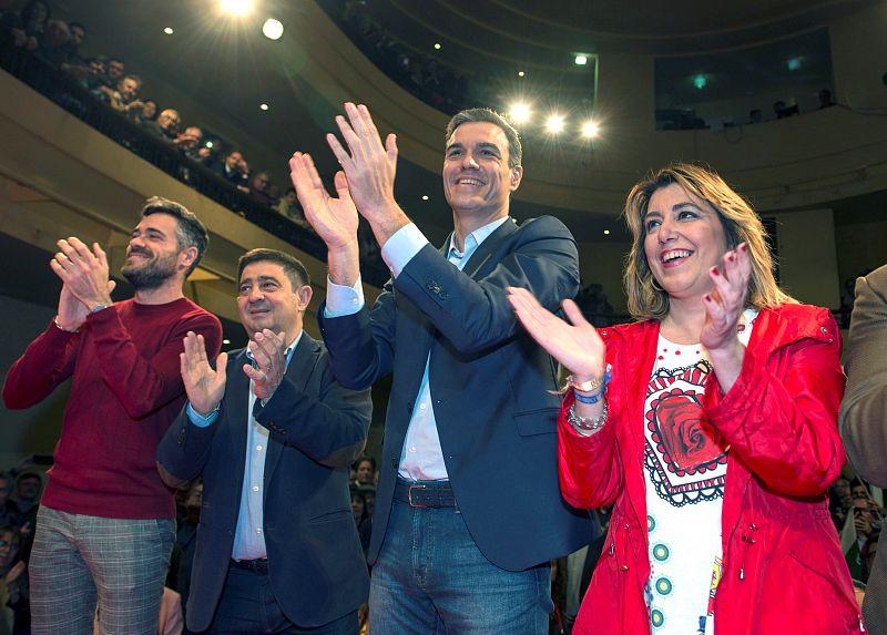 Sánchez con Susana Díaz en Jaén