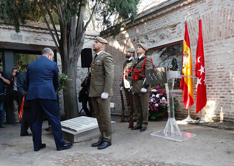 El presidente en funciones de la Comunidad de Madrid, Pedro Rollán, en los actos del Dos de Mayo