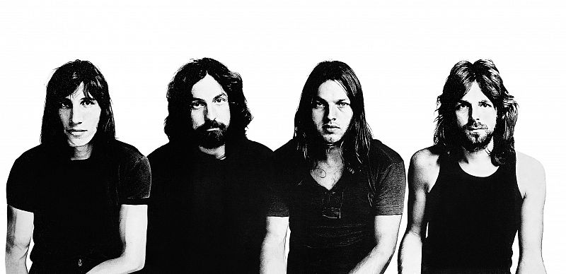 Pink Floyd en los años 70. De izquierda a derecha: Waters, Mason, Gilmour y Wright.