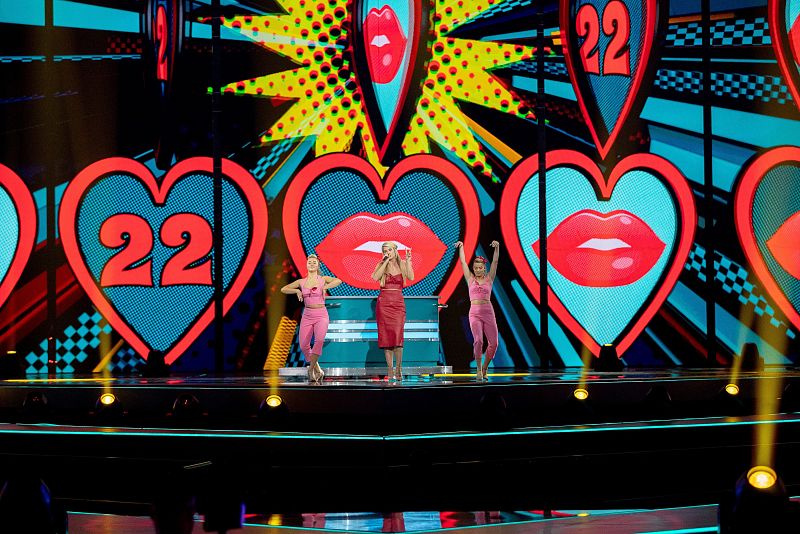 Sarah McTernan (Irlanda) en su primer ensayo en Eurovisión 2019