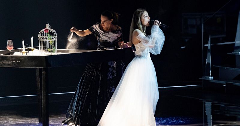 Anna Odobescu (Moldavia) en su primer ensayo en Eurovisión 2019