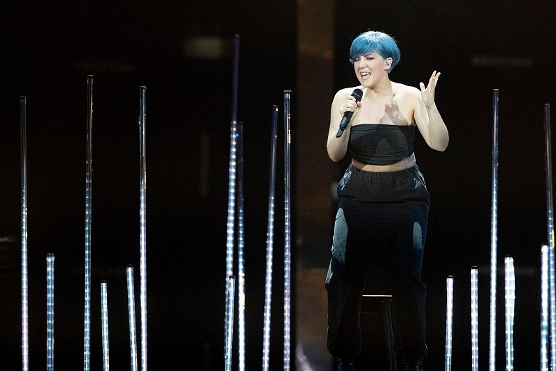 Kate Miller-Heidke (Austria) en su primer ensayo en Eurovisión 2019