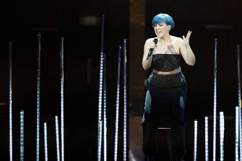  Kate Miller-Heidke (Austria) en su primer ensayo en Eurovisión 2019