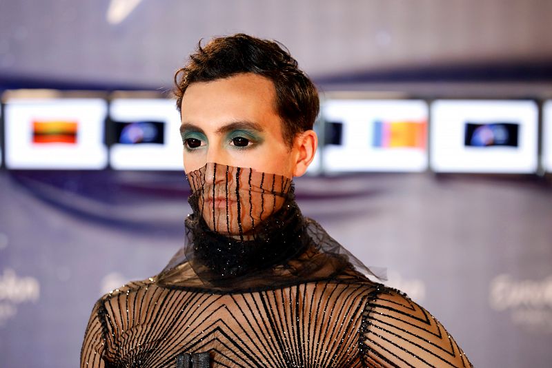 Uno de los miembros de Hatari, grupo que representa a Islandia en Eurovisión 2019.