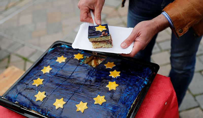 Tarta europea en la campaña alemana