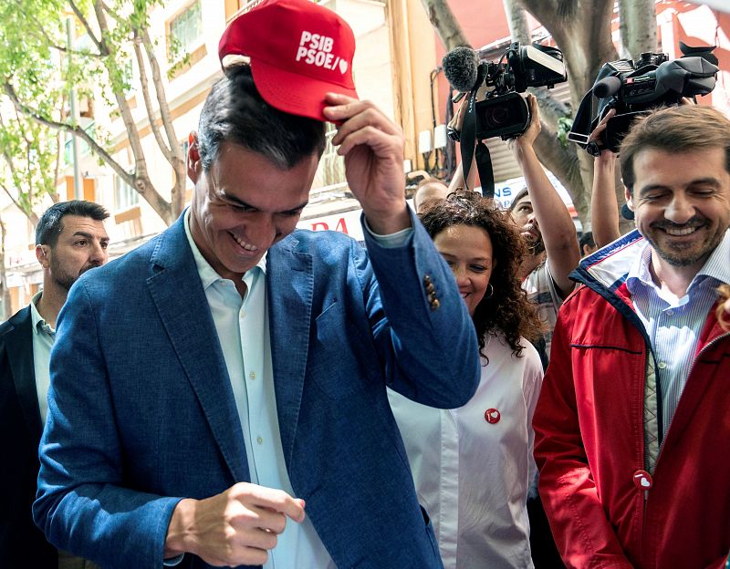 Sánchez en un acto del PSOE en Baleares