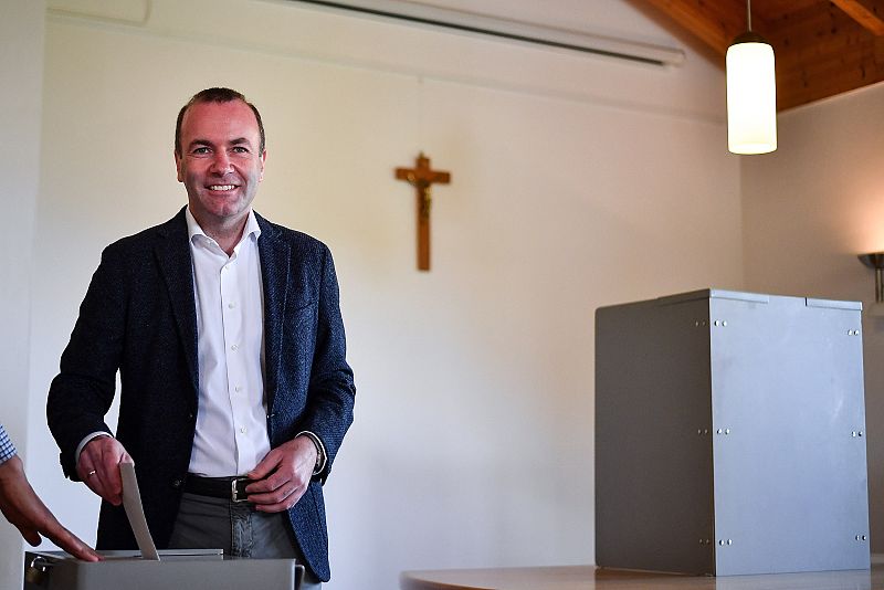 Manfred Weber vota en Wildenberg