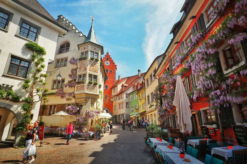 Plaza del Mercado de Meersburg.